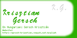 krisztian gersch business card